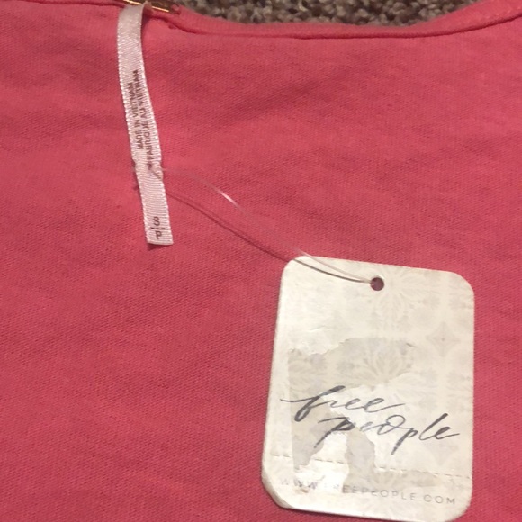 FREE PEOPLE pink cropped top - Picture 2 of 6